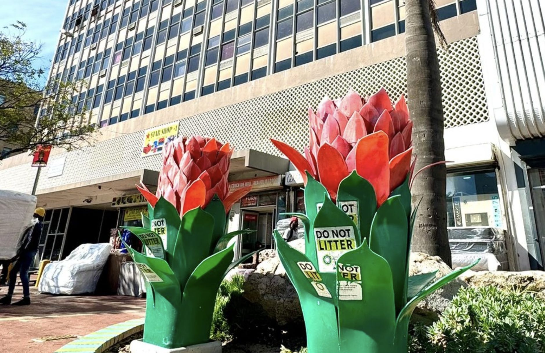 'flower bins'