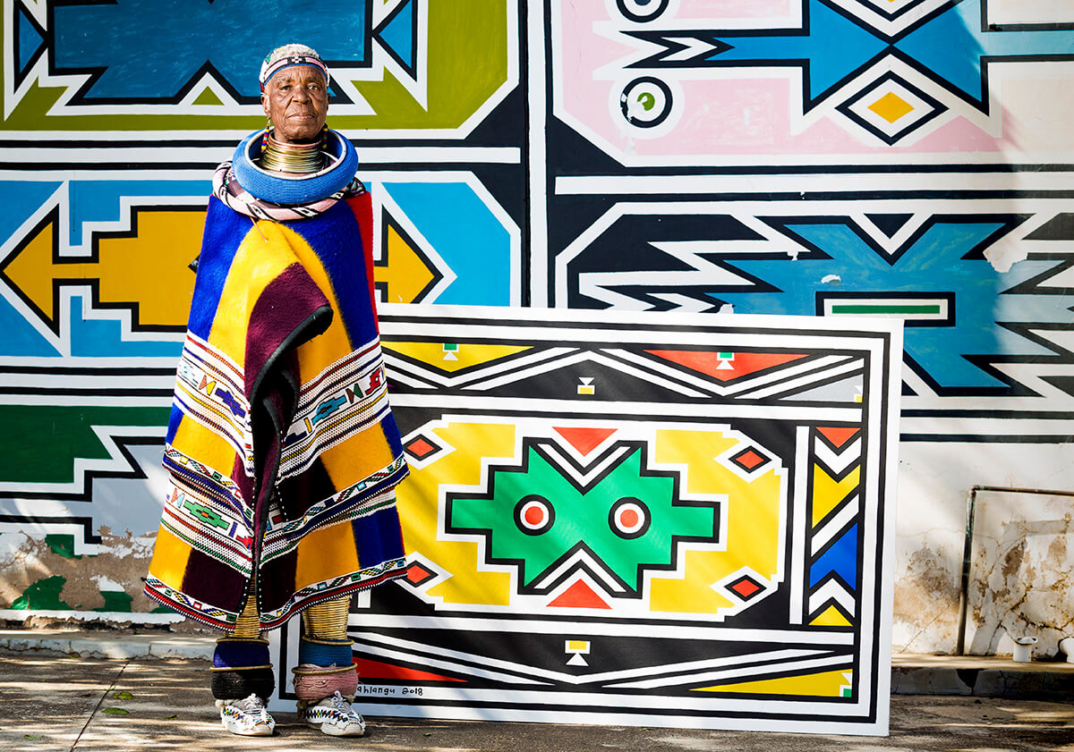 Happy 85th birthday to Dr Esther Mahlangu - a national South African treasure!