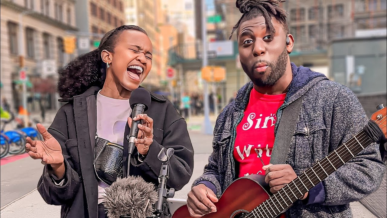 South African Singer Stuns New York with Viral Street Performance!