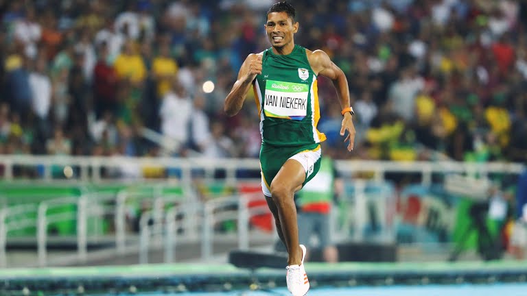 Grey Wayde Van Niekerk - Wayde IAAF Olympics Rio 2016