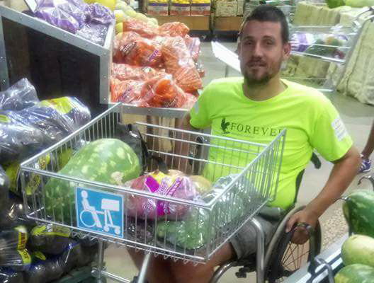 wheelchair shopping cart